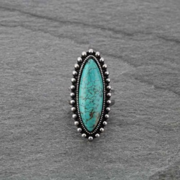 Natural Stone Adjustable Ring - Picture 2 of 4